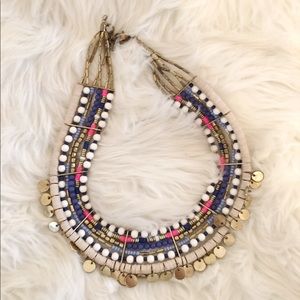 Beaded tribal style necklace
